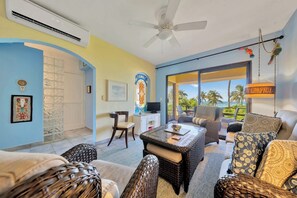 TV, DVD player - Third-Floor Nautibeach Condo 22 – 2 Bedroom, Family-Friendly Vacation on the Beachfront (Isla Mujeres)