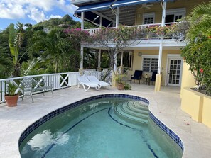 Outdoor pool - Fabulous Sea and Harbor Views and on a clear morning You can see Guadaloupe (Falmouth)