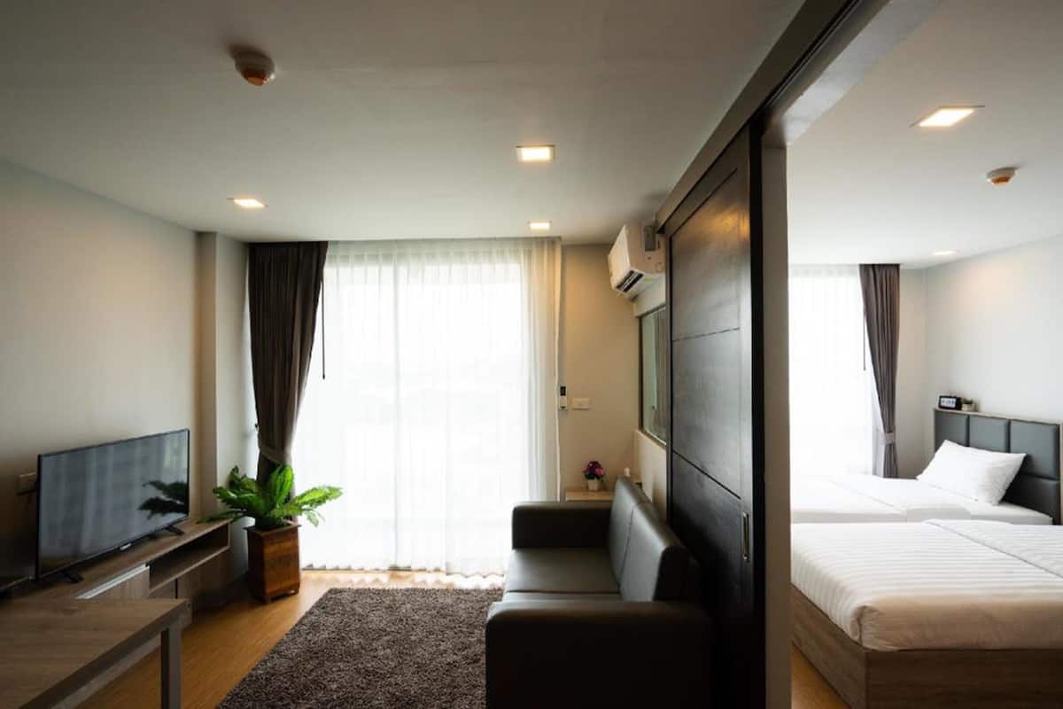 One Bedroom (ONPA Building) | ผ้าม่านกันแสง, ห้องเก็บเสียง, Wi-Fi ฟรี, ผ้าปูที่นอน