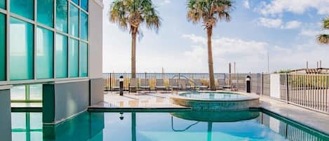 Indoor pool, a heated pool