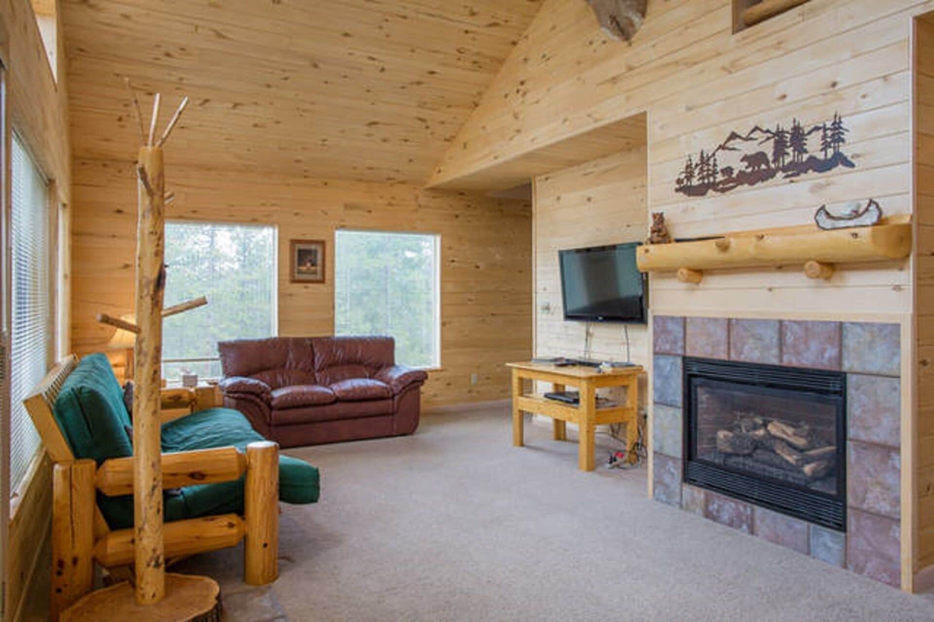 TV, fireplace, DVD player, ping pong