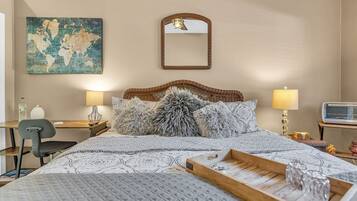 2 bedrooms, iron/ironing board, travel crib, free WiFi