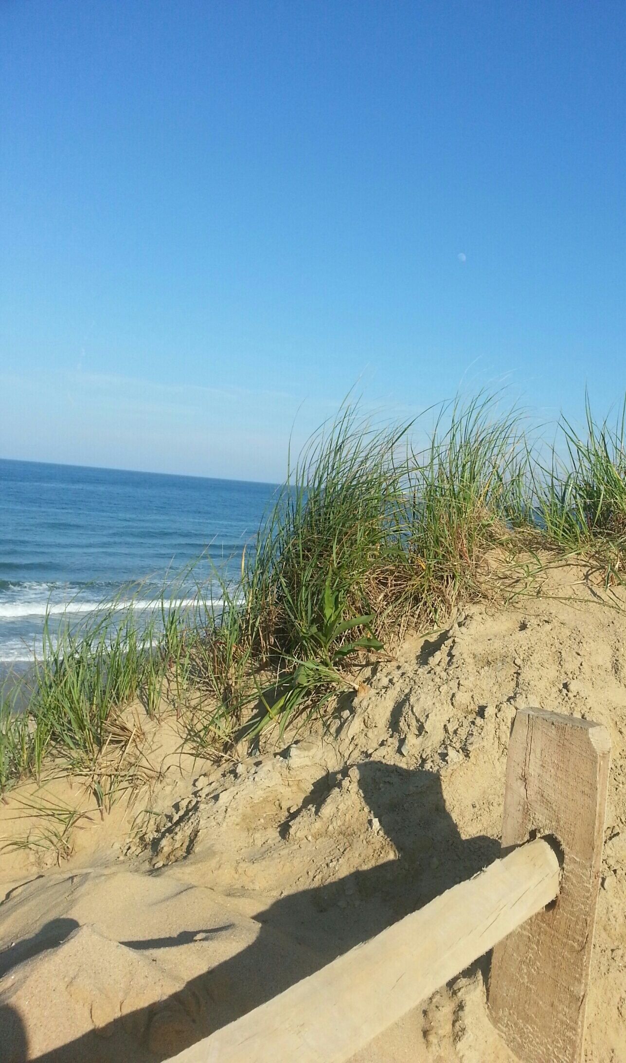 Nær stranden og solsenger