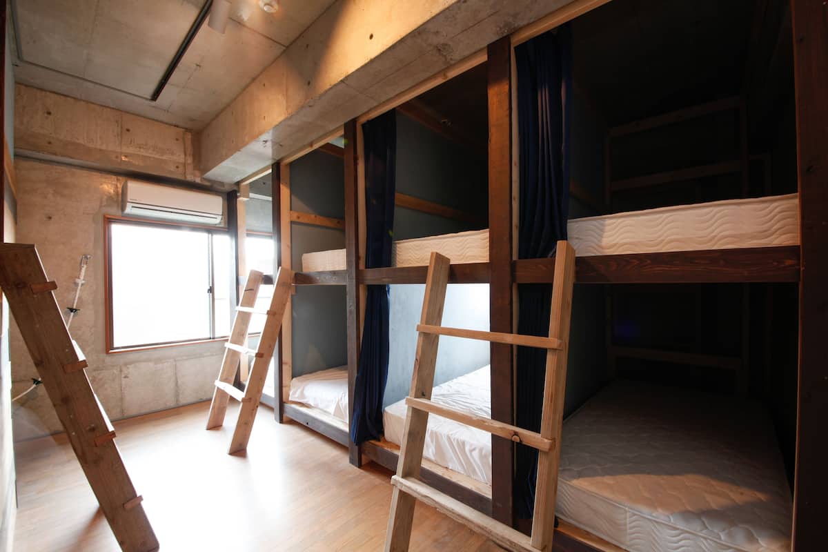 Shared Mixed Dormitory | Down comforters, blackout drapes, free WiFi, bed sheets