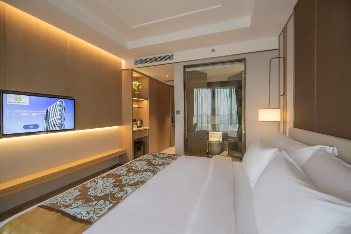 Ropa de cama de alta calidad y minibar