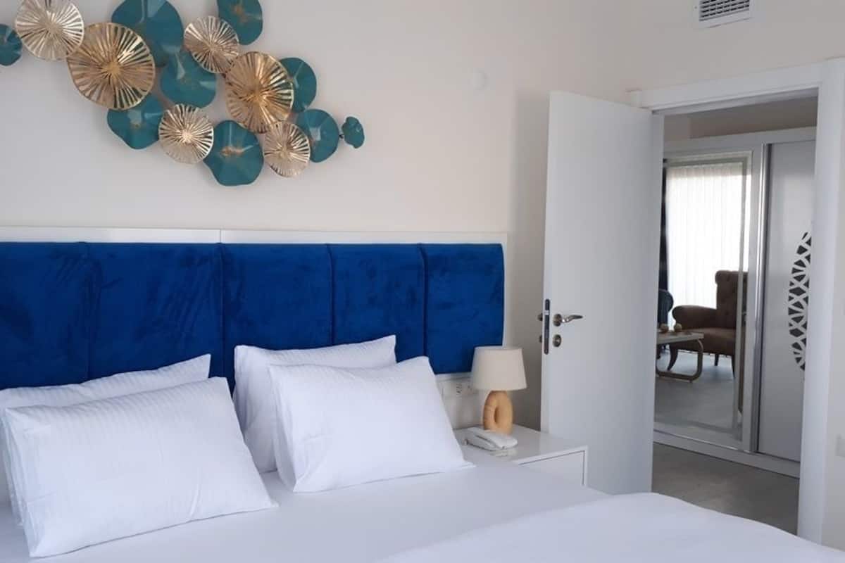 1 غرفة نوم وميني بار وخزنة داخل الغرفة ومكتب