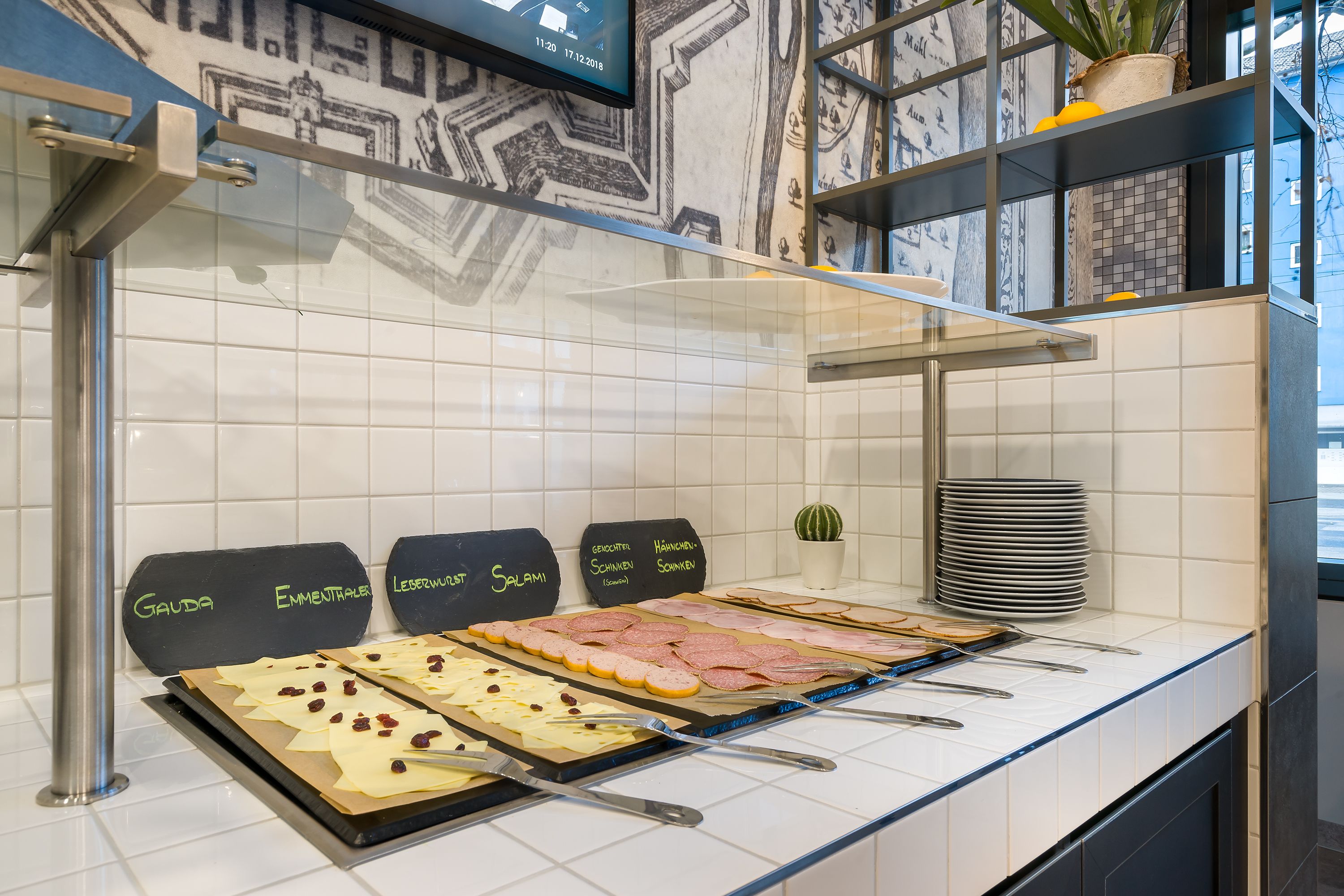 daily buffet breakfast (eur 19.00 per person)