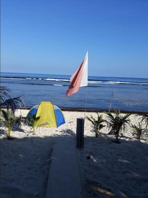 On the beach