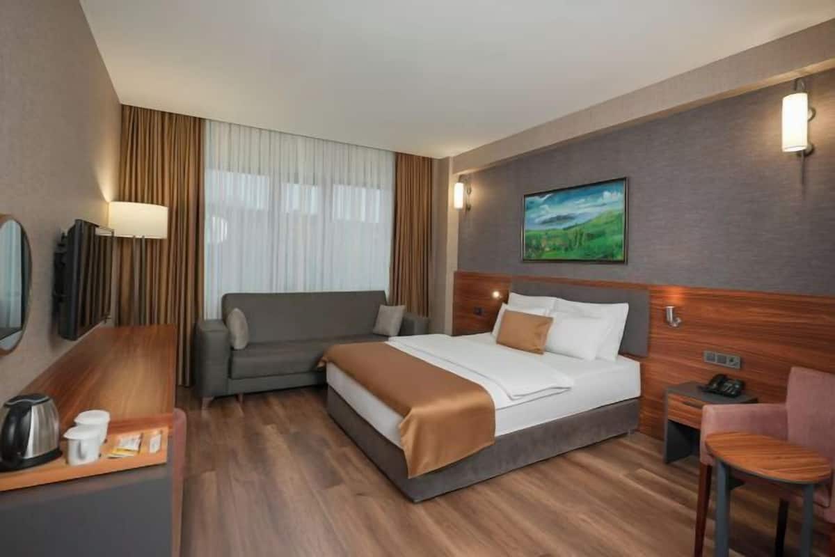 Premium bedding, minibar, in-room safe, laptop workspace