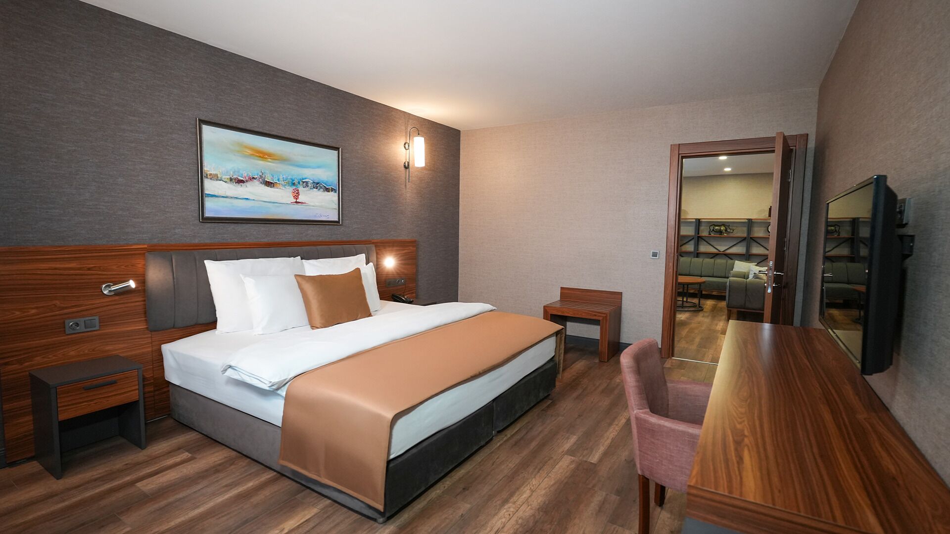 junior suite, terrace | 1 bedroom, premium bedding, minibar, in-room safe