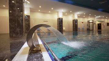 2 indoor pools, open 8:00 AM to 11:30 PM, pool loungers