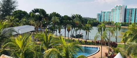 Deluxe Villa, Multiple Beds, Sea View, Poolside | 3 bedrooms, premium bedding, down comforters, pillowtop beds