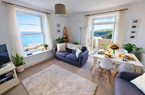 Cottage | Living area | TV, fireplace, Netflix, DVD player - Ilfracombe Raphael 2 Bedrooms (Ilfracombe)
