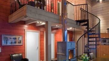 Design Cottage, 3 Bedrooms, Sauna | Private kitchen | Full-sized fridge, microwave, oven, stovetop