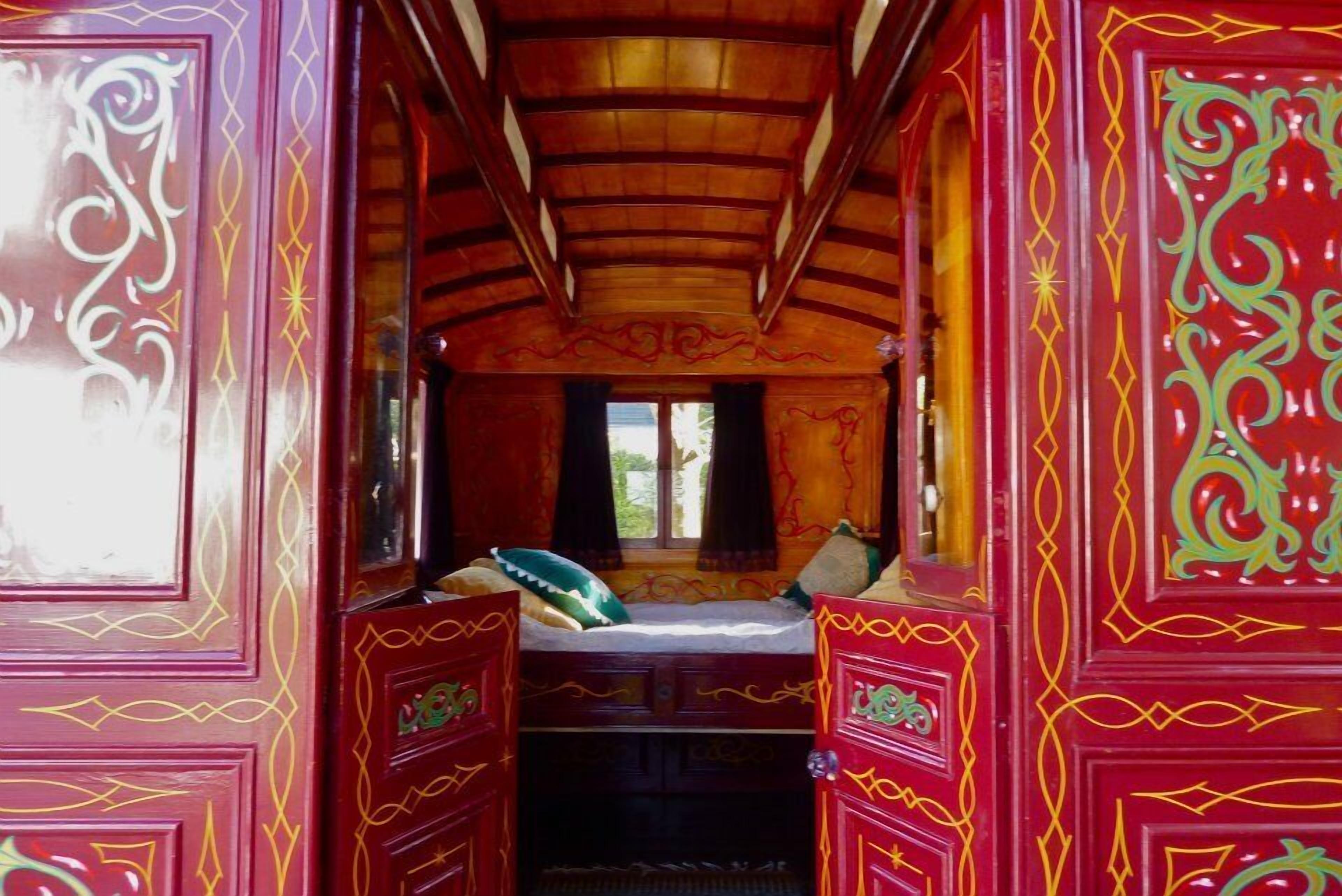 ROSIE THE GYPSY WAGON | Individually decorated, individually furnished, iron/ironing board