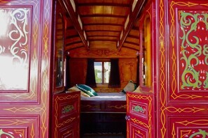 ROSIE THE GYPSY WAGON | Individually decorated, individually furnished, iron/ironing board