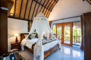 Deluxe-Bungalow, 1 Schlafzimmer, Poolblick