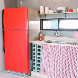 Family House, 3 Bedrooms, Non Smoking | Private kitchen | Fridge, microwave, rice cooker, cookware/dishes/utensils - RedMu:N (Busan)