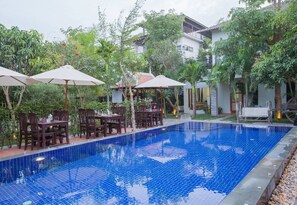 Front of property – evening/night - Saline Private Pool Villa (Siem Reap)