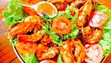 Café da manhã, almoço e jantar
