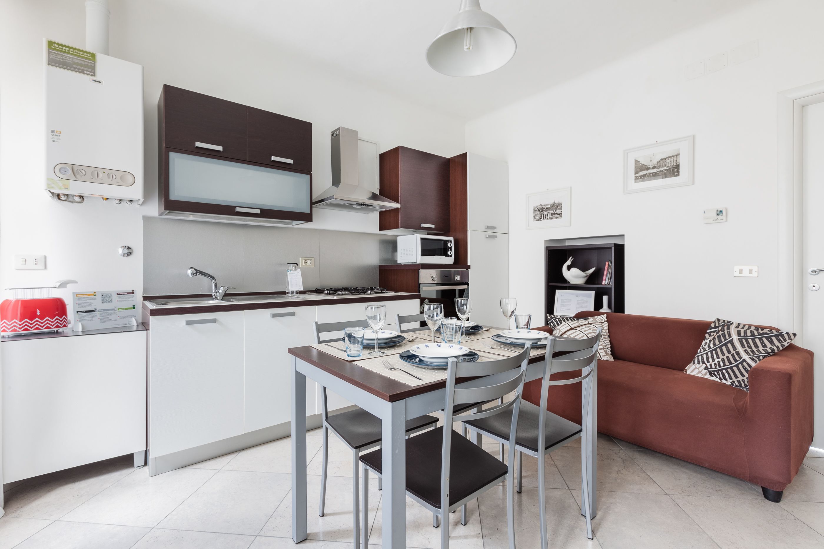 Appartamento (1 Bedroom) | Cucina privata | Frigorifero, microonde, forno, piano cottura