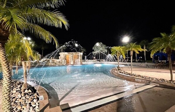 A heated pool