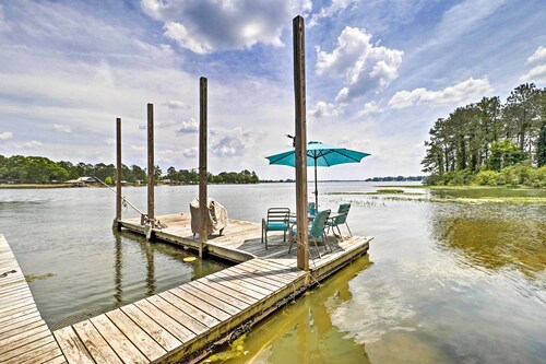 Home on Jordan Lake w/ Shared Dock & Boat Slip!