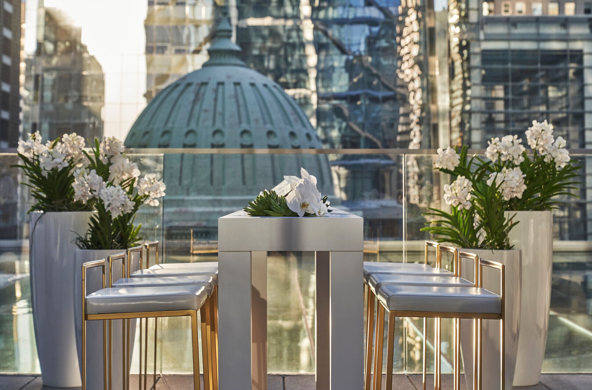 outdoor wedding area