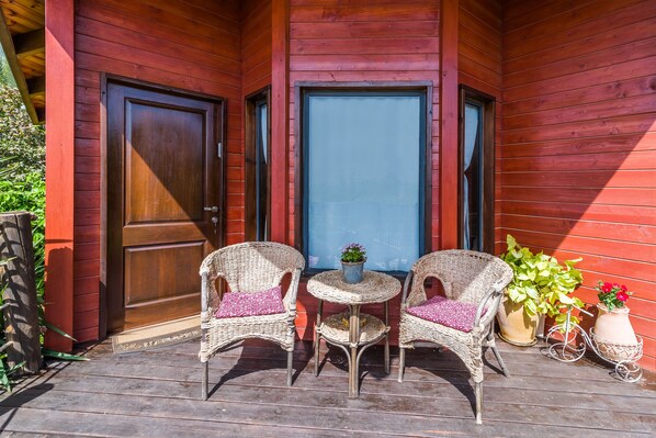 Classic Cabin, 1 Queen Bed, Non Smoking | Terrace/patio - nof tzameret cabins - adults only (Mevoot HaHermon)