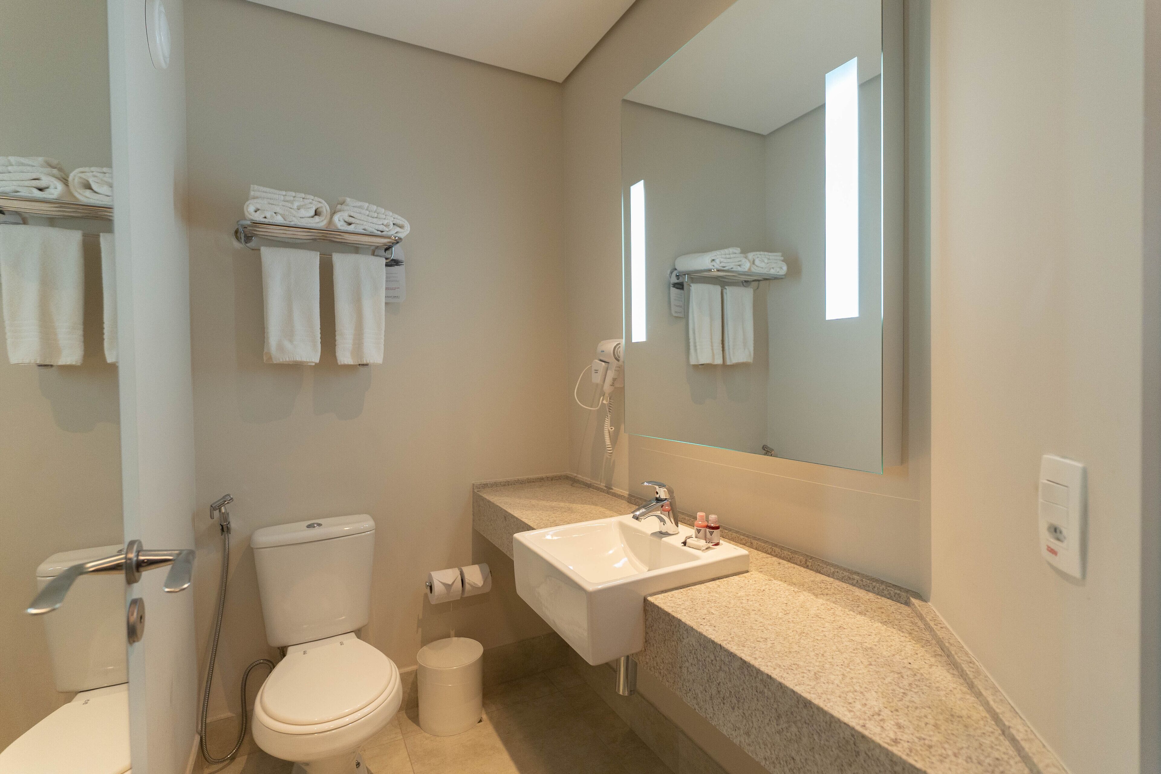 standard double - cama queen size | bathroom | shower, free toiletries, hair dryer, towels