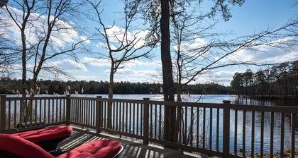 Romanttinen pakopaikka Swan Lake Resort Lakefront yksityinen koti 10 mi AC