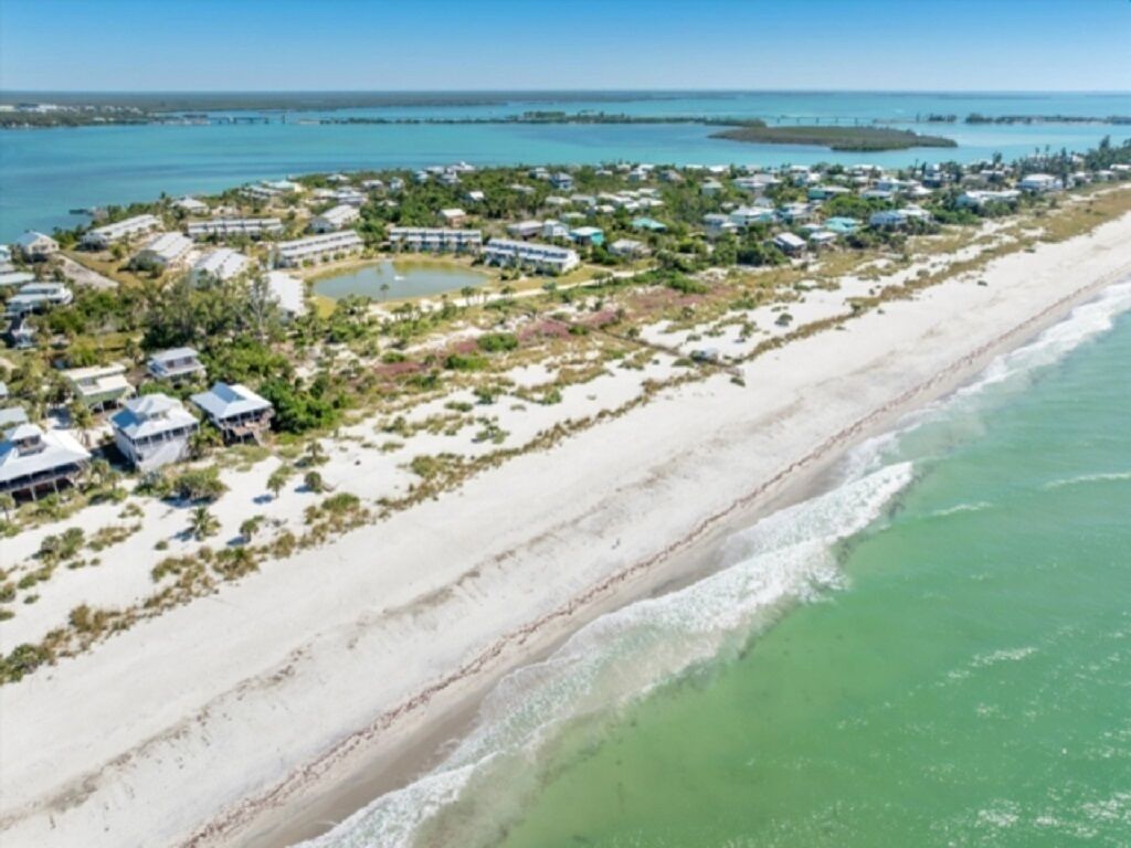 On the beach, sun loungers, beach towels