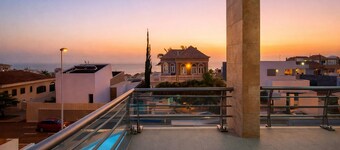 Stunning contemporary villa featuring a private heated pool, expansive terrace☀️