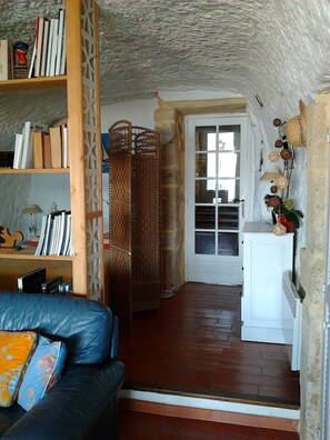 Smart TV, DVD player, books, music library - Unusual holiday in a troglodyte house in Saint-Chamas. (Saint-Chamas)