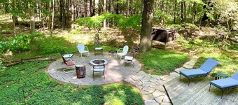 Cozy cabin in the woods