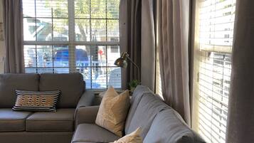 Smart TV, DVD player, books