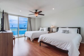 2 bedrooms, desk, iron/ironing board, WiFi