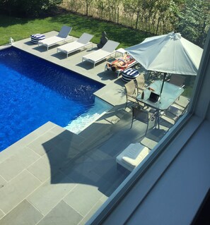 Una piscina riscaldata