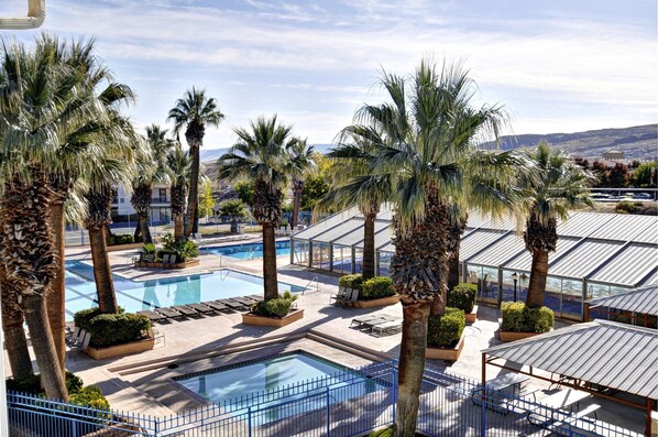 Indoor pool, outdoor pool