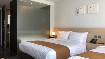 Soundproofing, free WiFi, bed sheets, wheelchair access