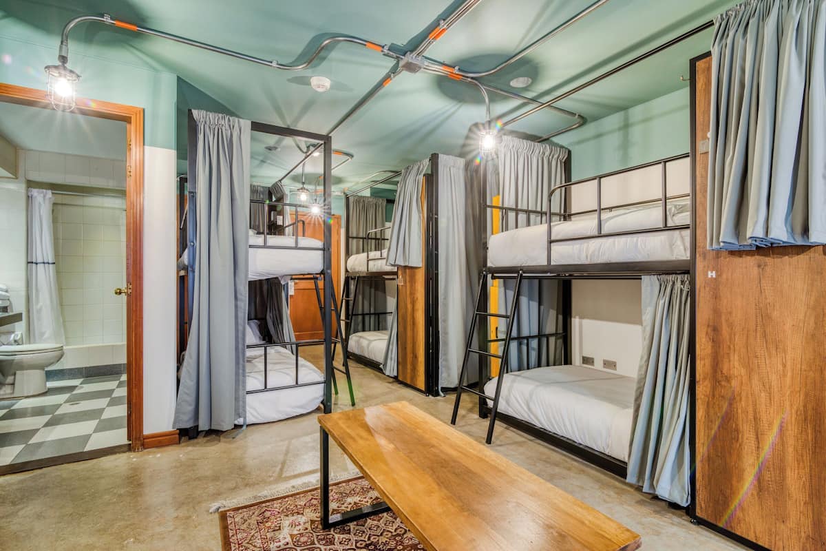 Bed in 10-Bed Dormitory Room | Free WiFi, bed sheets