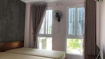 Minibar, desk, blackout drapes, free WiFi