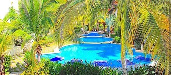 OCEAN VIEW COMFORTABLE CONDO BY THE OWNER, 6 POOLS. COCO, COSTA RICA.