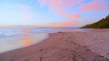 Ubicación a pie de playa, tumbonas y toallas de playa