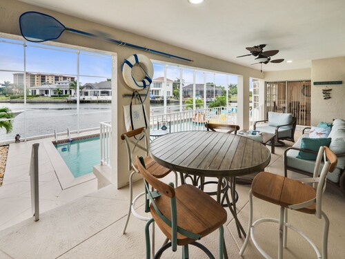 Waterfront Paradise Home With Over-Sized Pool, Dock, And Boating Access