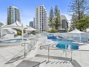 Indoor pool, outdoor pool