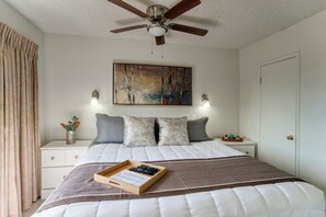 1 bedroom, iron/ironing board, internet, bed sheets