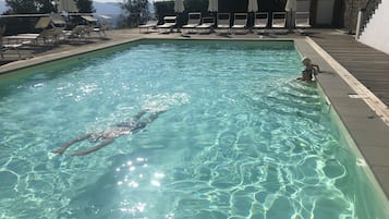 Indoor pool, outdoor pool