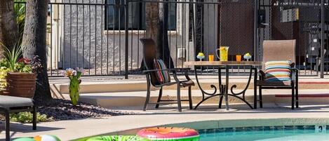 A heated pool