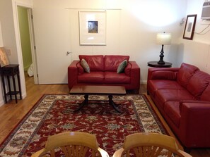 TV, DVD player, stereo